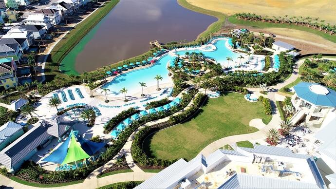 Aerial view of Margaritaville Resort Orlando