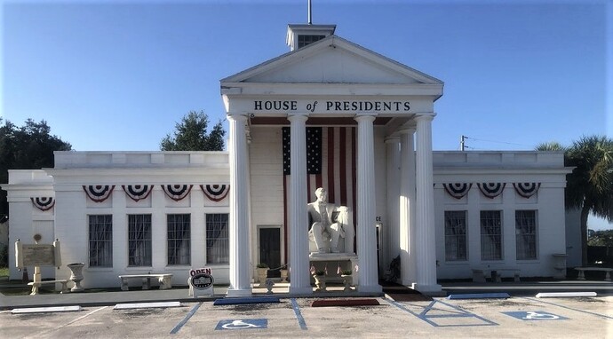 A view of the Presidents Hall of Fame in Clermont, Florida