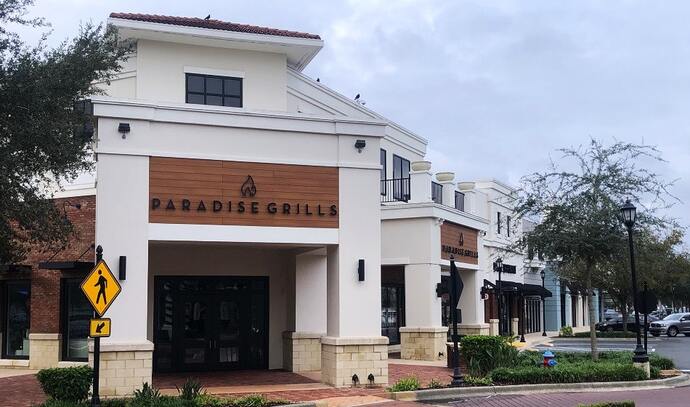 Delicious dining options at Winter Garden Village, a perfect place to dine and relax