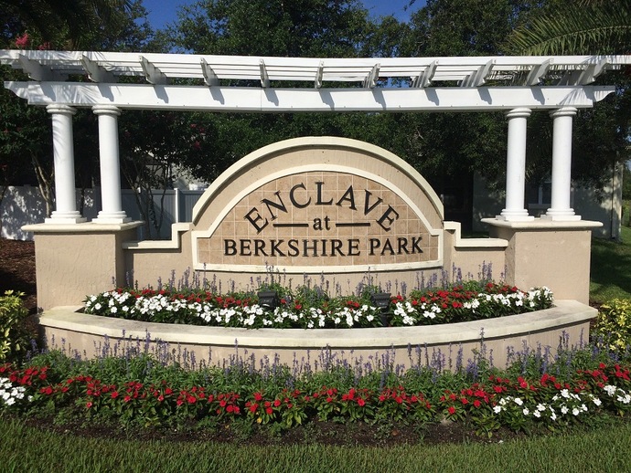 Entrance Sign The Enclave at Berkshire Park