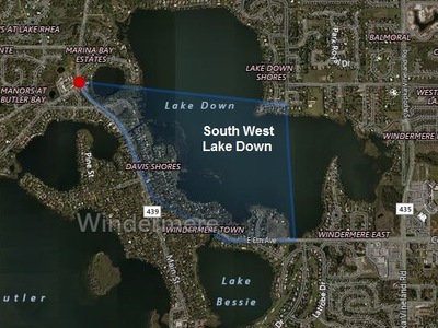 Lakefront Homes and Property on Southwest Lake Down in Windermere Florida