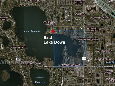 Lakefront Homes and Property on Eastern Lake Down in Windermere Florida