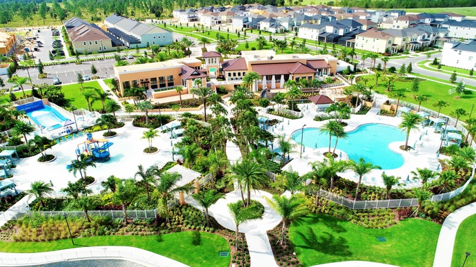 A family enjoying a vacation at Solara Resort Orlando-Solara Resort Vacation Homes