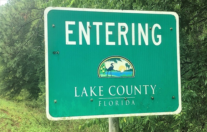 Entering Lake County FL